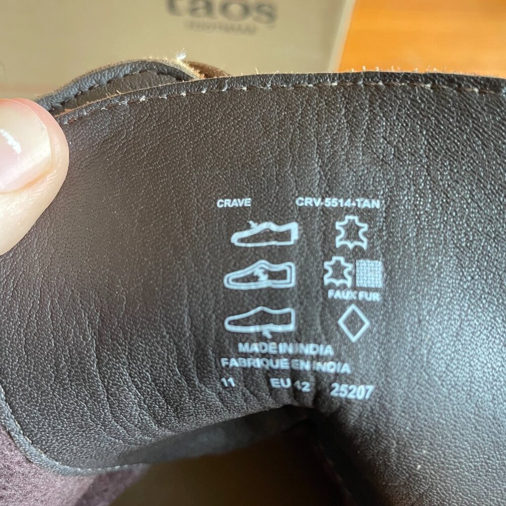 Taos Crave Tan Boots Size 42 - Picture 4 of 5